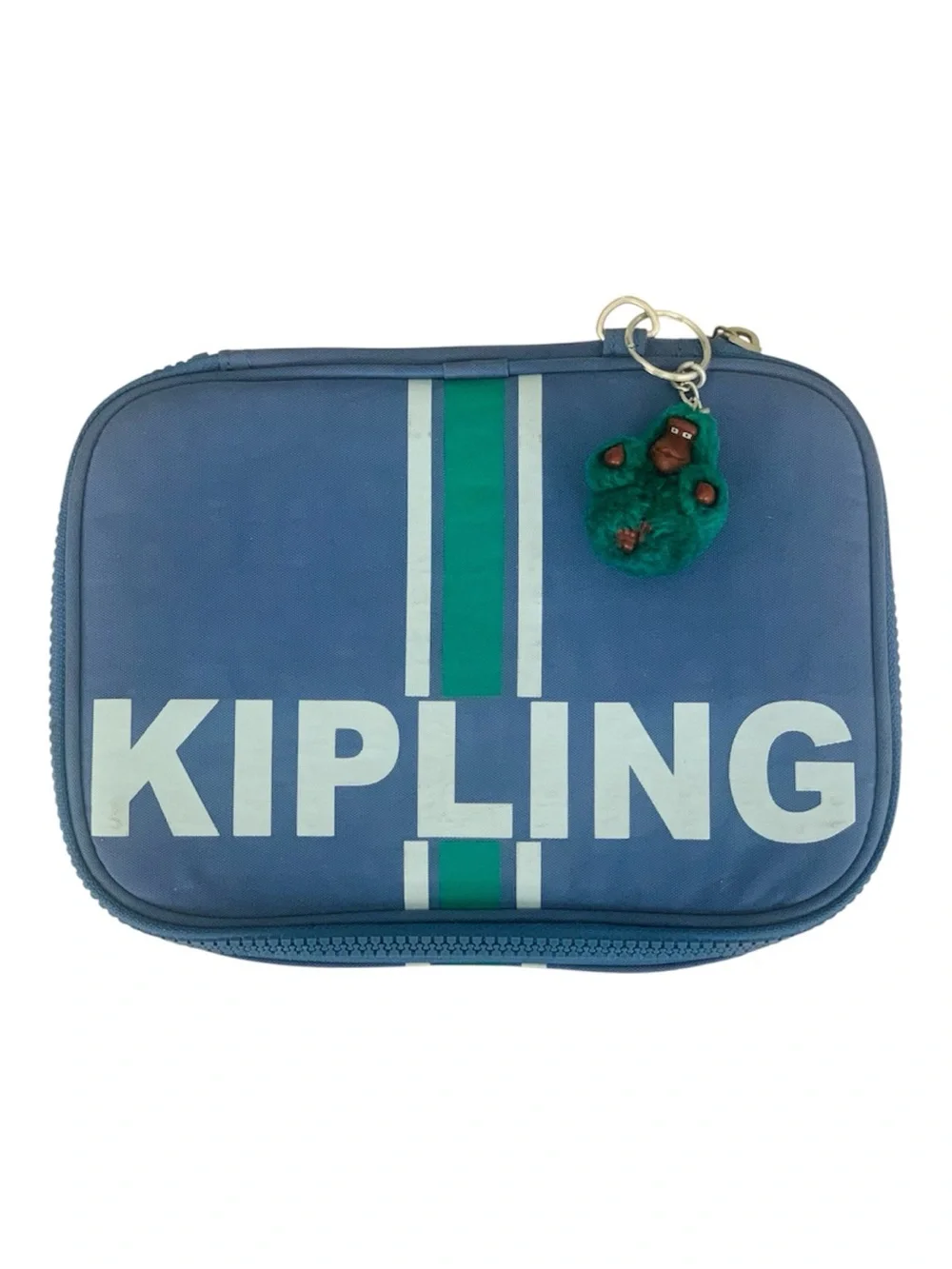 Kipling 100 Pens Pencil Case School Art Supplies Craft Large Blue Green